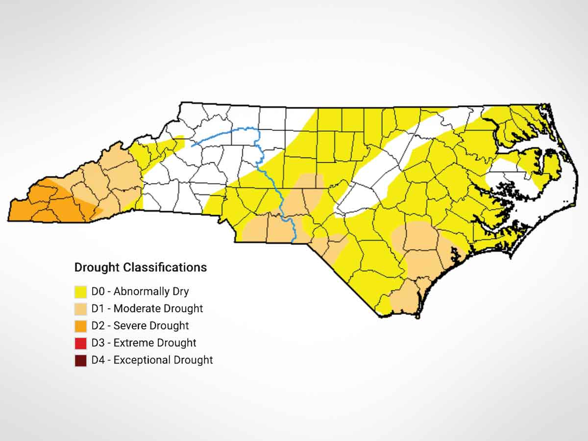 In the map released Nov. 10, only 19 of North Carolina’s 100 counties were free of any drought designation.  N.C. Drought Advisory Council map