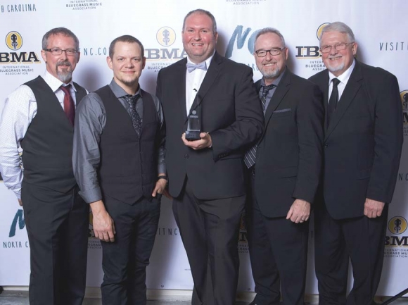 Haywood County bluegrass act Balsam Range won the International Bluegrass Music Association’s biggest award, ‘Entertainer of the Year,’ at the IBMA award show last Thursday in Raleigh. The band previously received the honor in 2014. Photo courtesy of IBMA