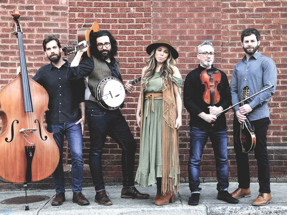 Left to right: Erik Alvar, Eric Lindberg, Doni Zasloff, Alan Grubner and David Goldenberg are Nefesh Mountain. Jeffrey Delannoy photo