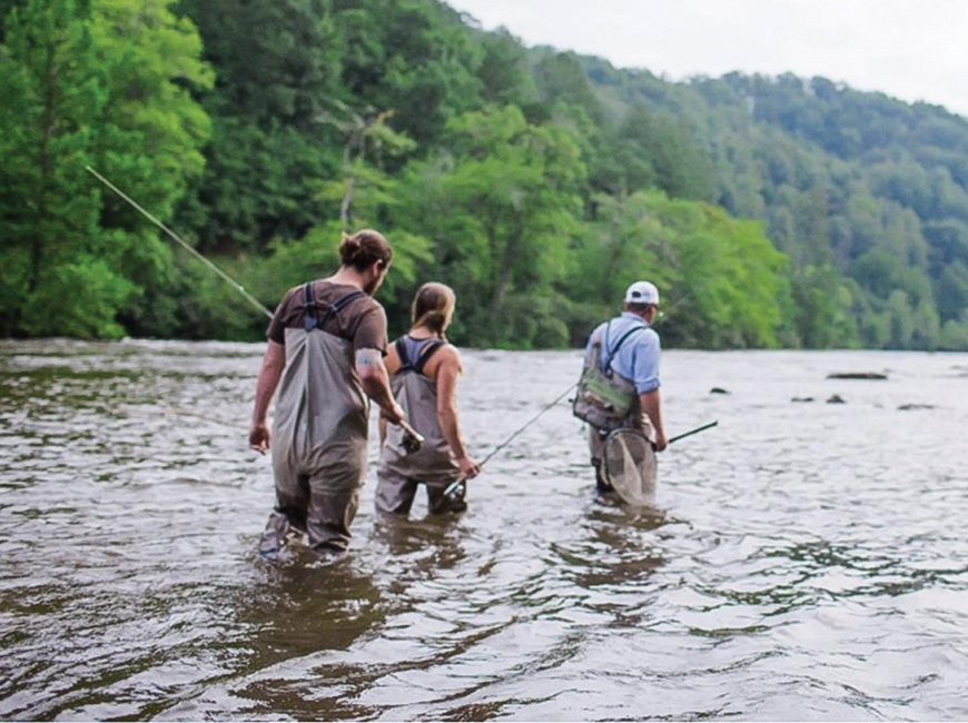 Jackson County’s natural resources, including the angler-friendly Tuckasegee River, are key to its economic development plans. Jackson County TDA photo