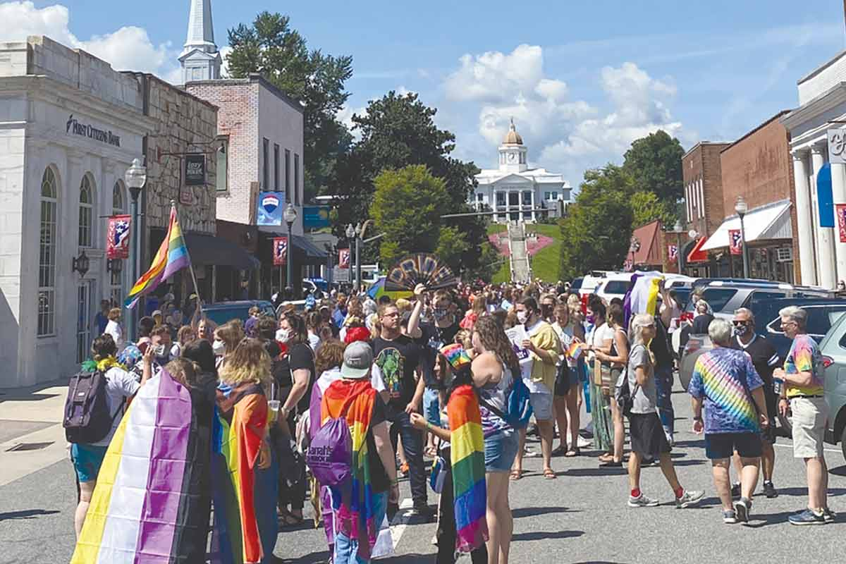 Ever since Sylva Pride’s request to close downtown street’s was denied, people have rallied in support of the parade. File photo