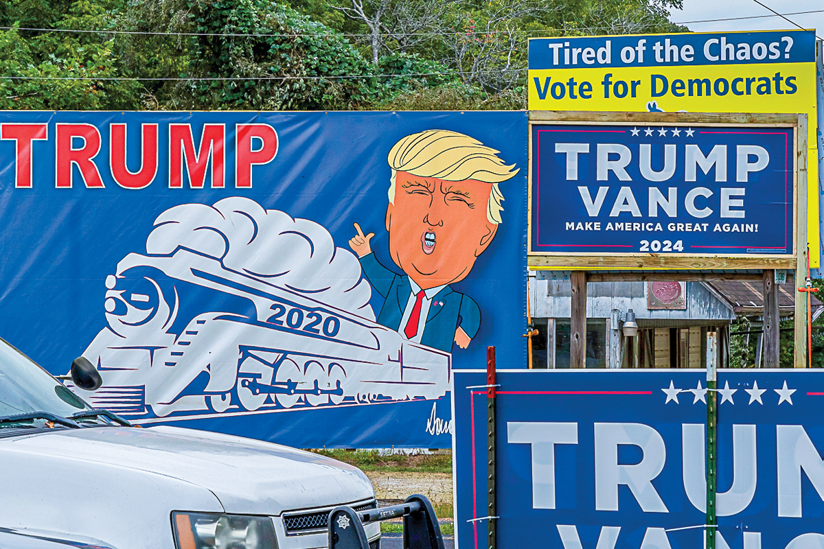 With campaign season in full swing and the start of early voting just weeks away, political signs have started popping up around the county. Bob Scott photo