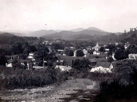 A view of Bryson City about 1920. WCU archive