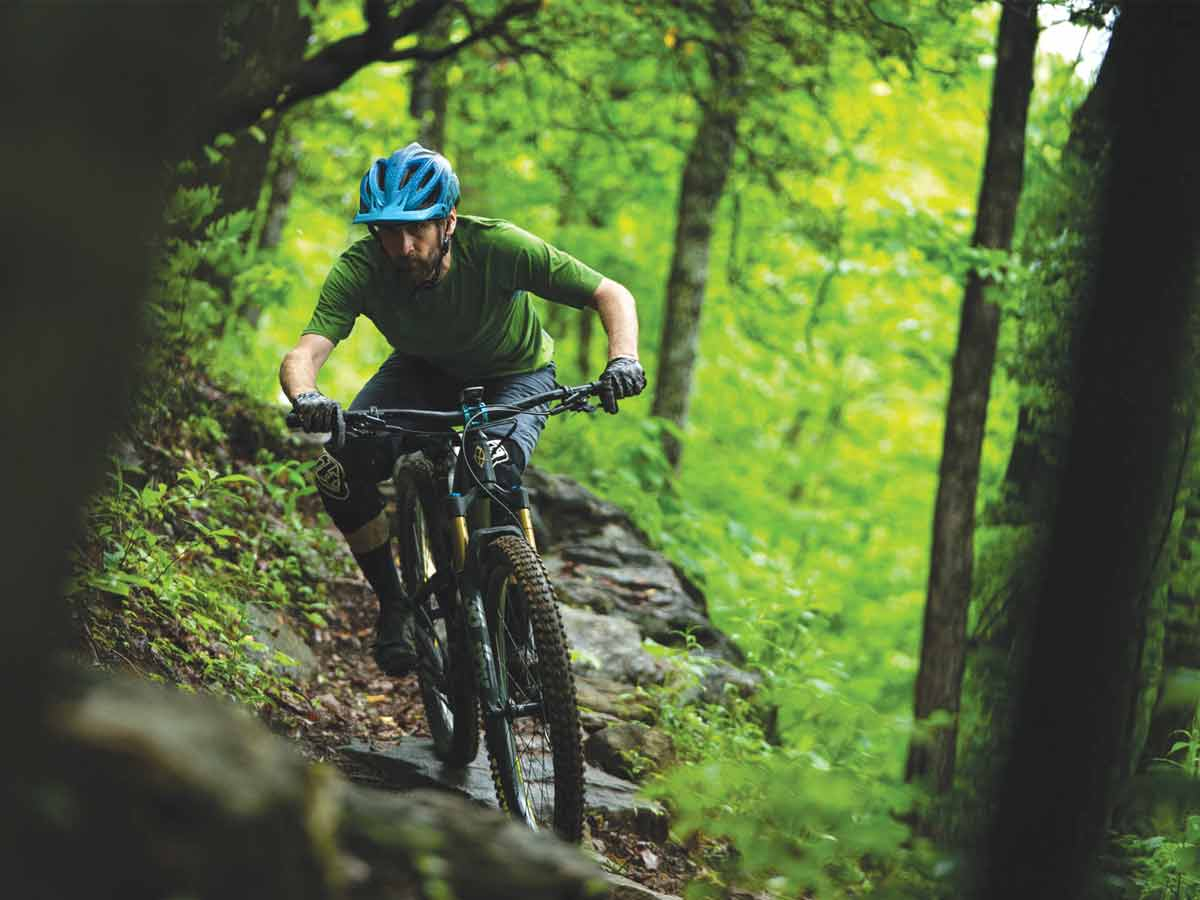 World-class mountain biking trails wind throughout Western North Carolina. Burke Saunders photo 