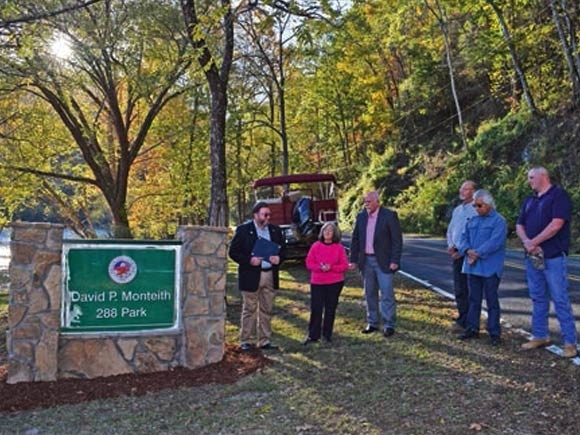 Swain dedicates Old 288 Park to Monteith