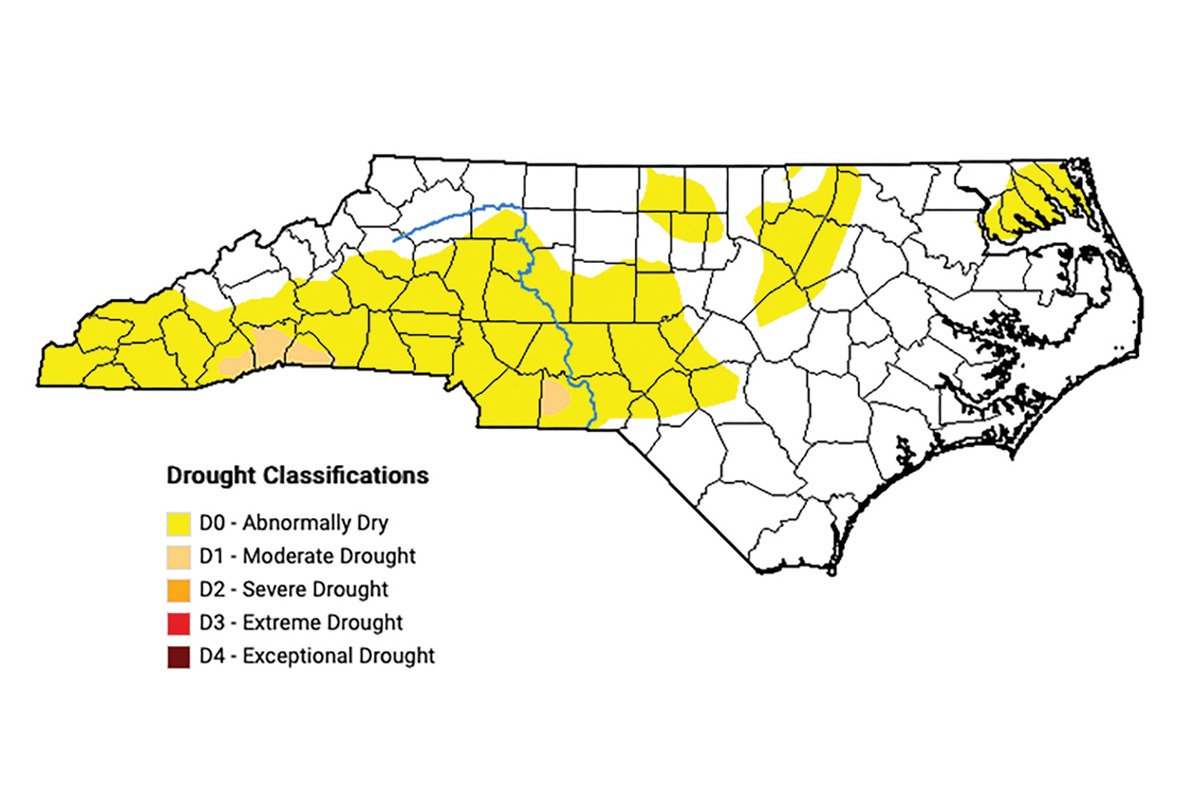 Drought arrives in the mountains