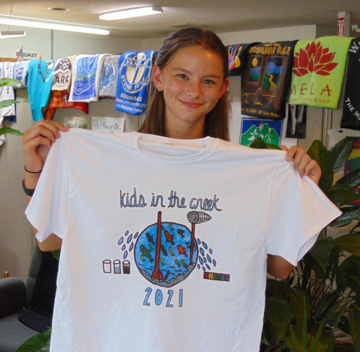 Winner announced for Kids in the Creek shirt design