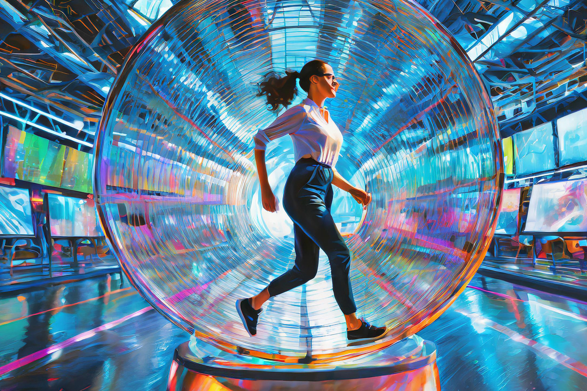 The hamster wheel of human well-being