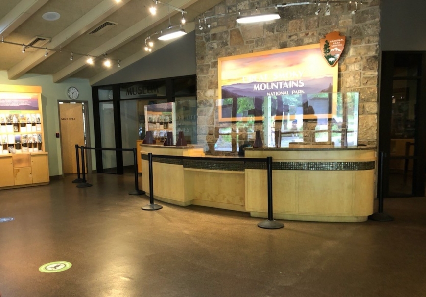 Sugarlands Visitor Center in the Great Smoky Mountains National Park. 