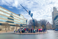 'I'm here for my grandchildren': Asheville People’s March small, but mighty