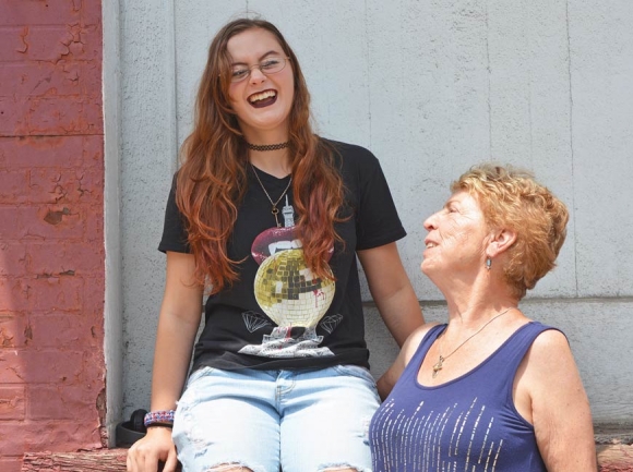 Megan Galloway (left) and Ann Geers (right) have been paired through Big Brothers Big Sisters for almost eight years. Cory Vaillancourt photo