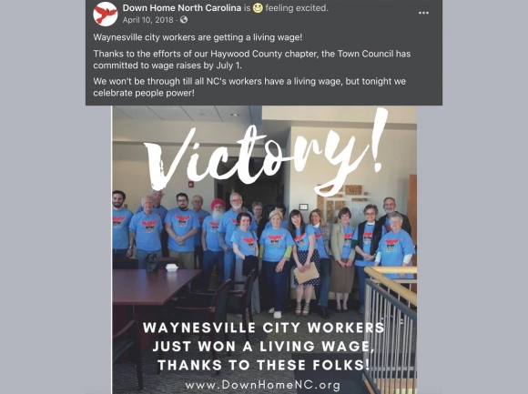 A social media post from April, 2018 shows another exaggerated claim of victory by           Down Home North Carolina. Facebook photo