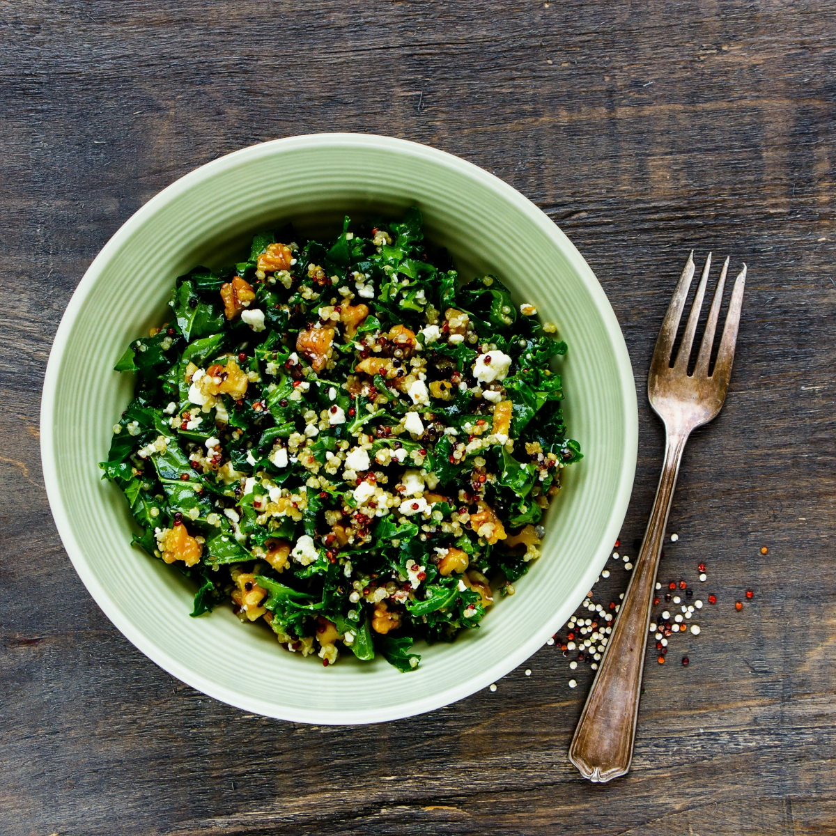 Sweet Potato Kale Quinoa Salad