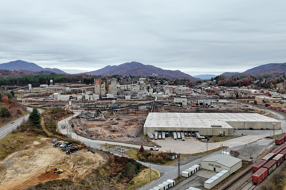 Western North Carolina is still reeling from the closure of Pactiv Evergreen’s century-old paper mill in Canton. A Shot Above photo