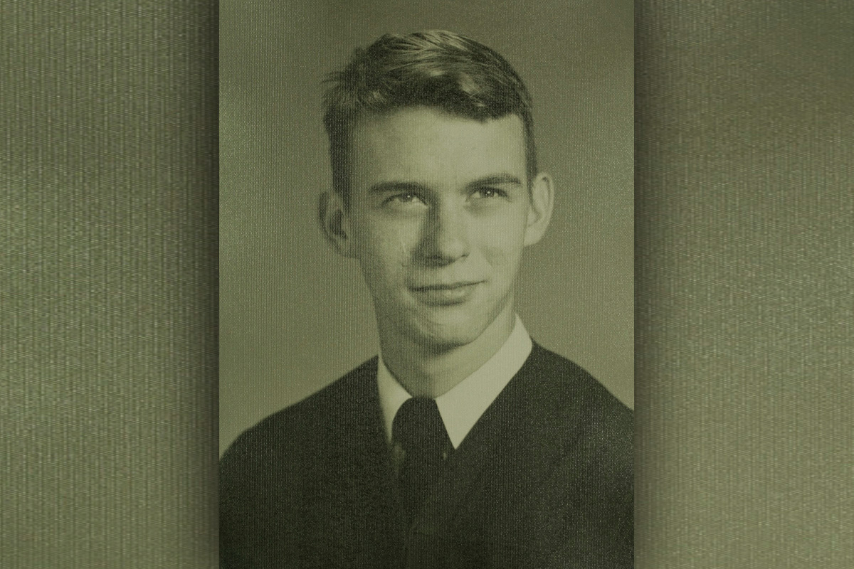 Fred Chappell as a 1954 graduate of Canton High School.