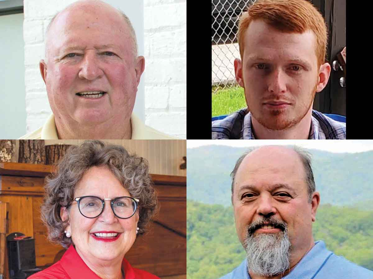 Clockwise from top left: Boyce Deitz, Todd Bryson, John Smith and Gayle Woody.