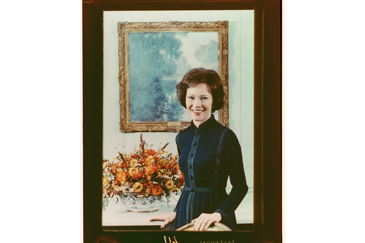 First Lady Rosalyn Carter. Official White House portrait, 1977