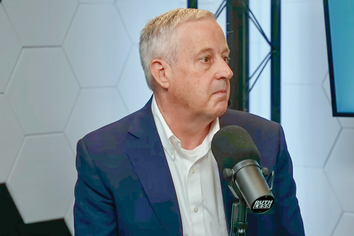 Republican Senate candidate Michael Whatley appears on the “Ruthless” podcast, where his upbeat portrayal of Hurricane Helene recovery contrasts sharply with state data. 