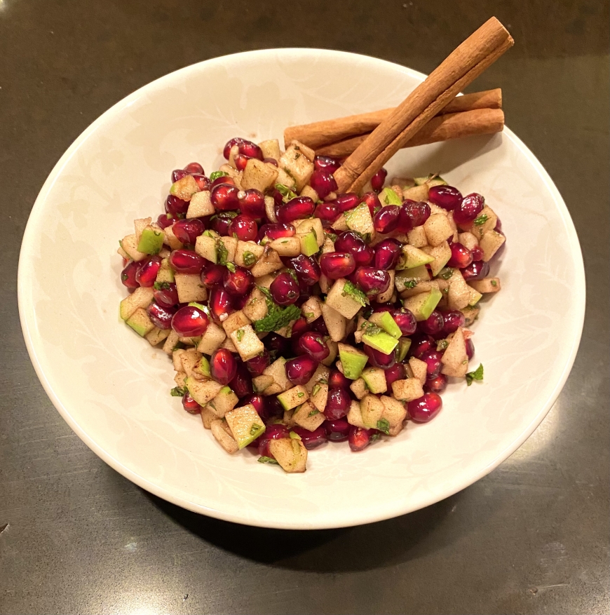 Pomegranate, Apple &amp; Mint Salad