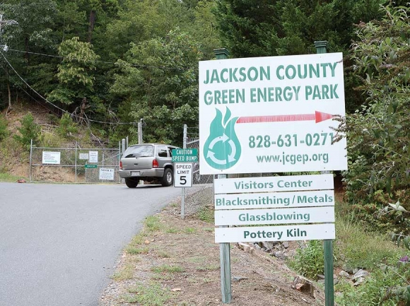 The recycling center at the Green Energy Park draws steady use, but it has to move if the property is to become the pedestrian-friendly campus the county envisions. File photo