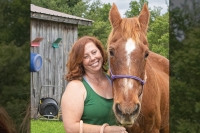 Spared from slaughter, horse celebrates 50th birthday
