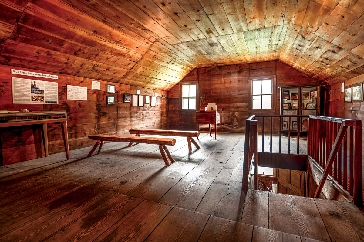 The chapel on the top floor of the Shook-Smathers House was used for years as a place where the community would come worship. Sabrina L. Greene photo