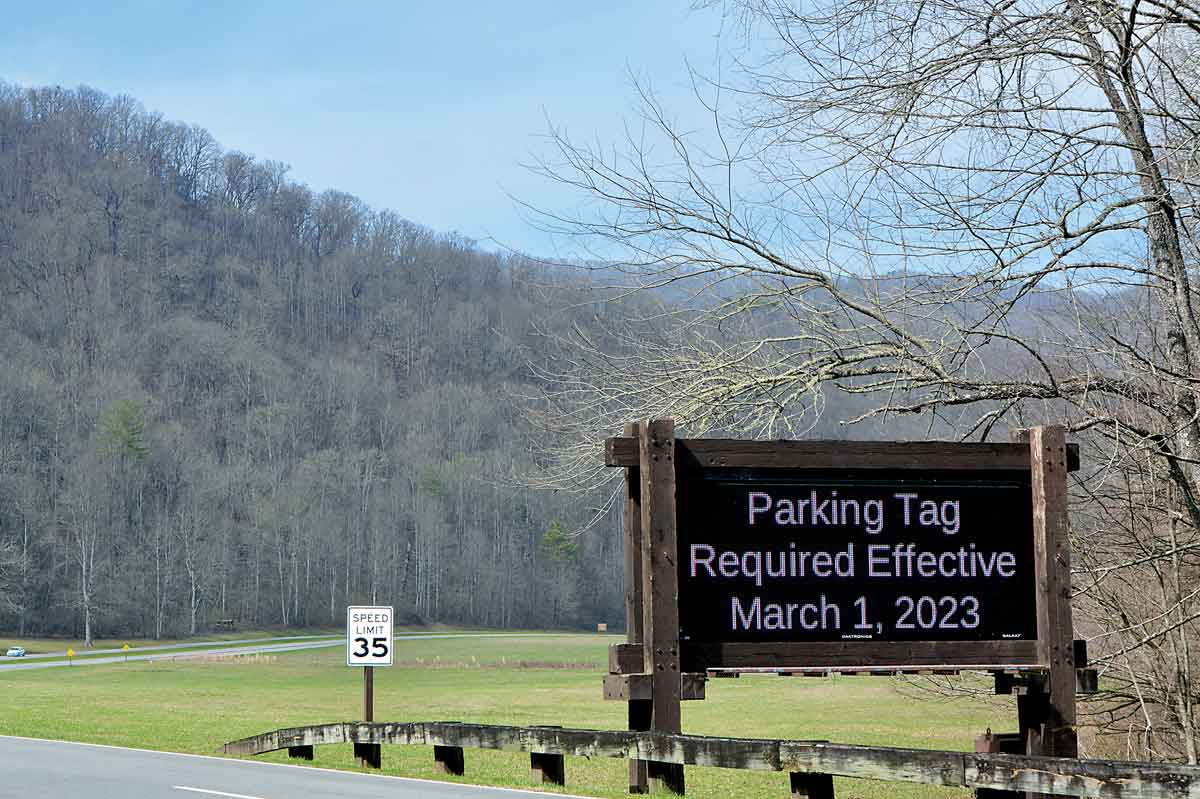 Visitors to the Great Smoky Mountains National Park will now have to purchase parking tags. Cory Vaillancourt photo