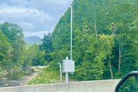 New river gauge installation begins in Haywood County