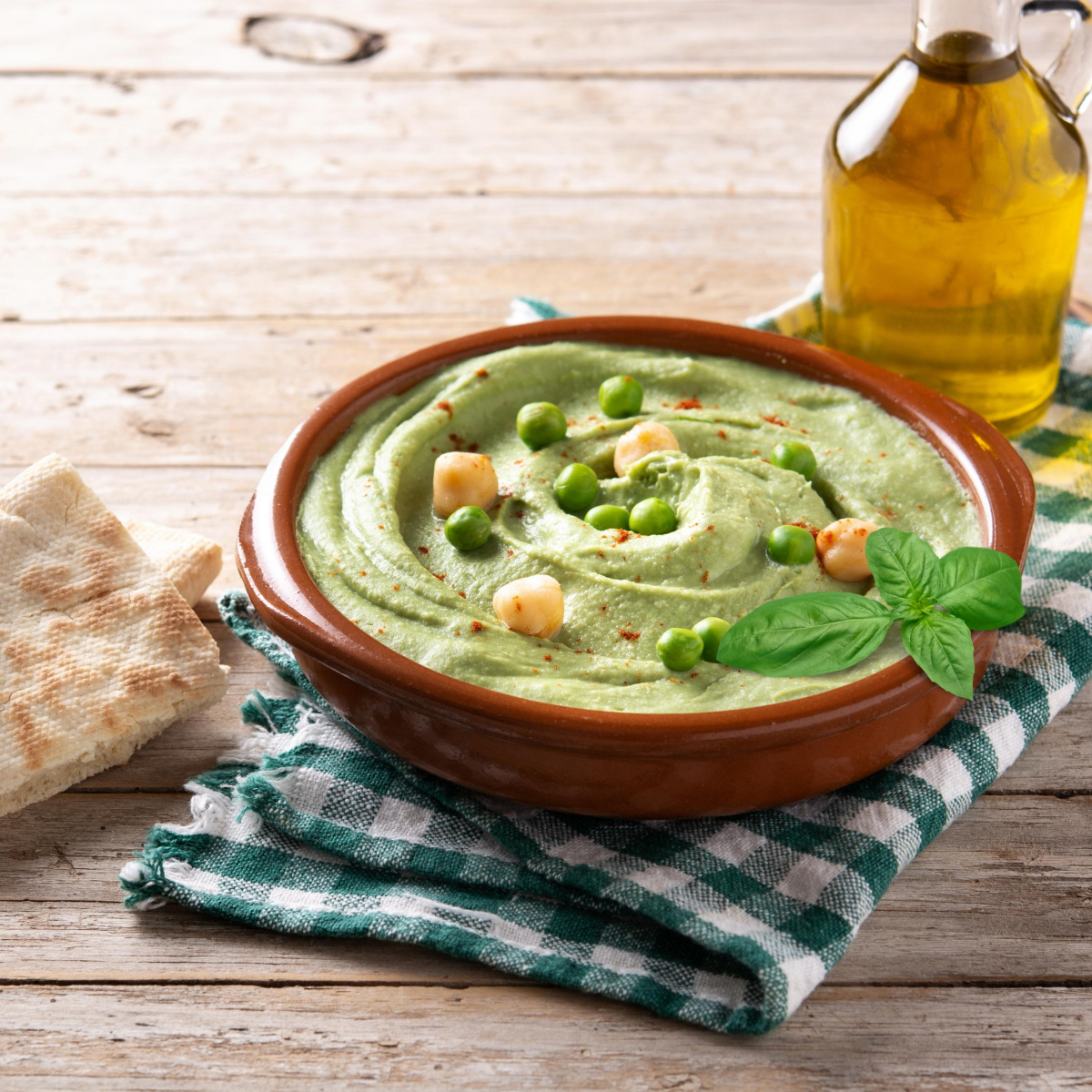 Basil Green Pea Hummus