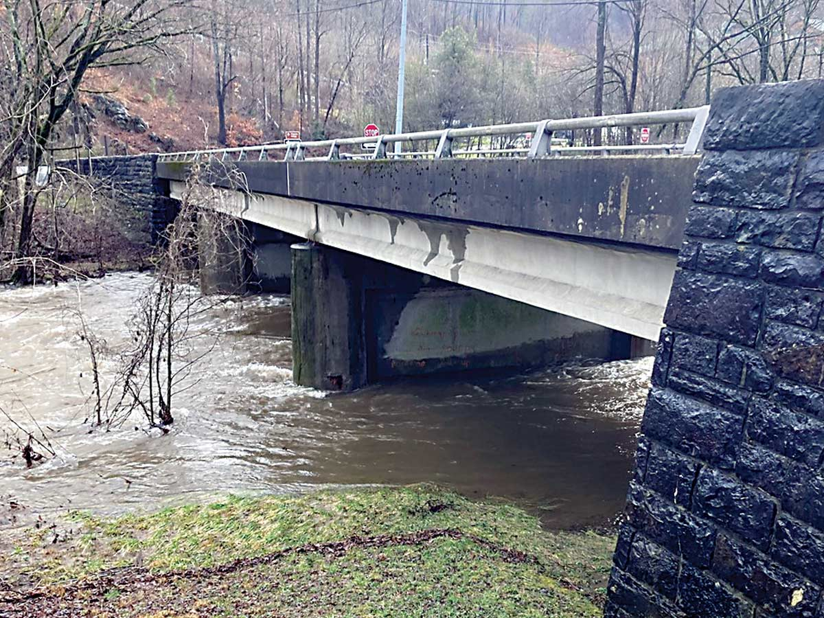 The Wiley Oakley Bridge on the Spur is among the bridges slated for repair. NPS photo