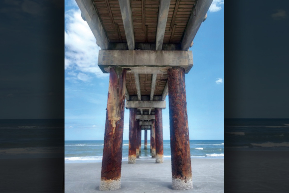 The pier at St. Augustine Beach, Florida. Garret K. Woodward photo