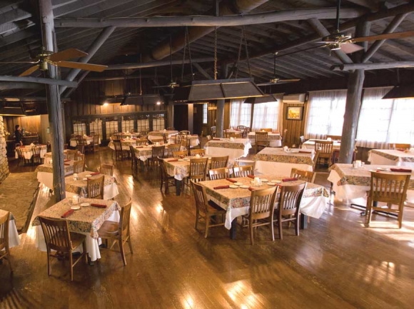 The Fryemont Inn dining room in Bryson City.