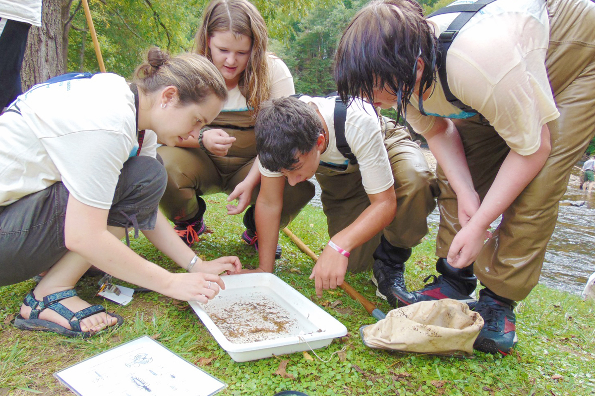 Kids in the creek offers students the chance to explore their local waterway. Donated photo