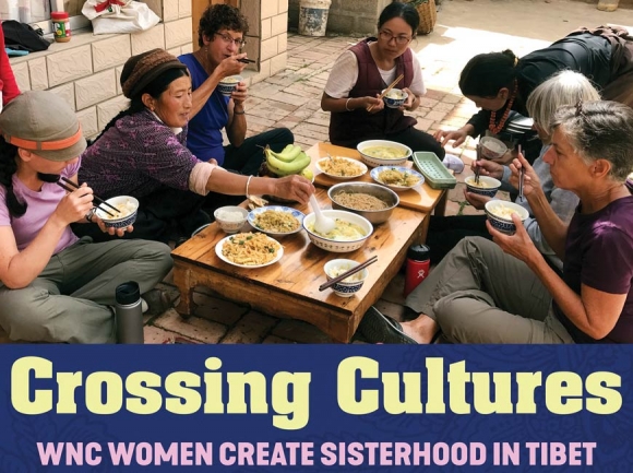 Women from Western North Carolina share a meal with women in Tibet during the Eastern Tibet Women’s Pilgrimage Tour in 2017. Donated photo