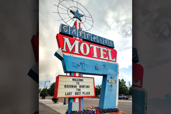 The Sapphire Motel in Bozeman, Montana.