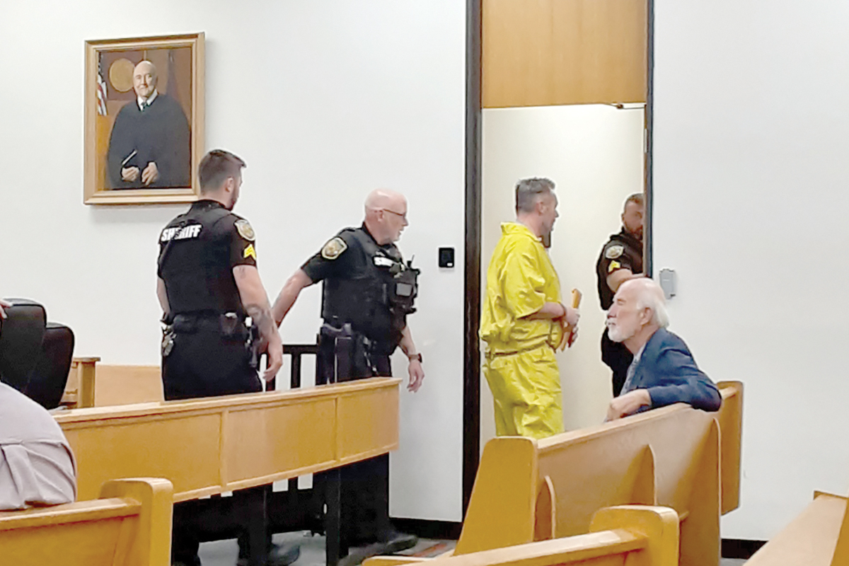 Christopher Shields exits Macon County Superior Court after learning  he could face the death penalty. Jerry Neace/NowHabersham.com photo