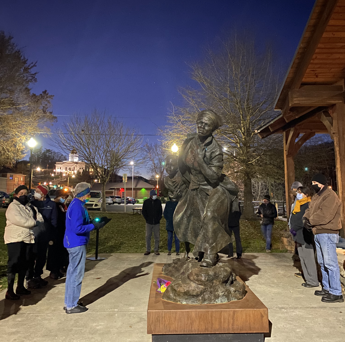 Harriet Tubman statue moves on