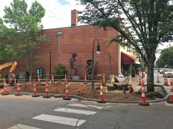 Work has begin on Waynesville’s Miller Street Garden. Cory Vaillancourt photo