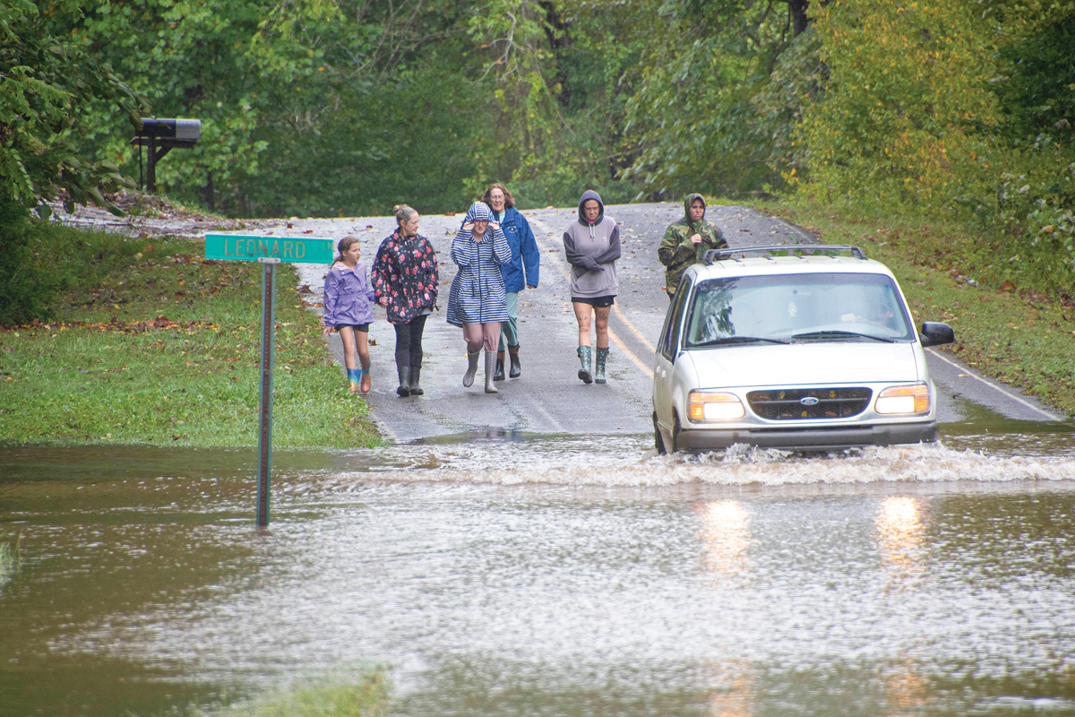 Several roads are still closed due to flooding in Macon County. Bob Scott photo