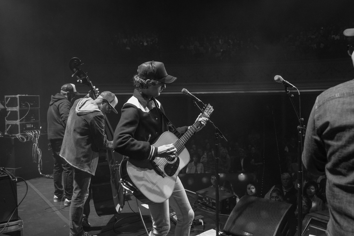 Seth Taylor (center) will bring his new bluegrass super-group Grass Of ’23 to Stecoah on April 15.