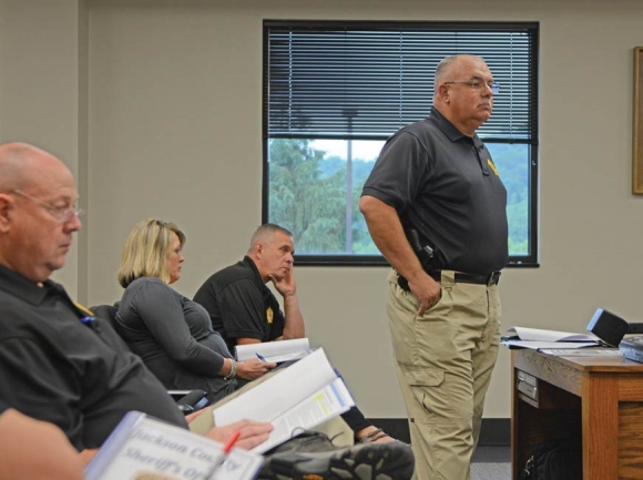 Sheriff Chip Hall presents his budget requests May 31. Holly Kays photo