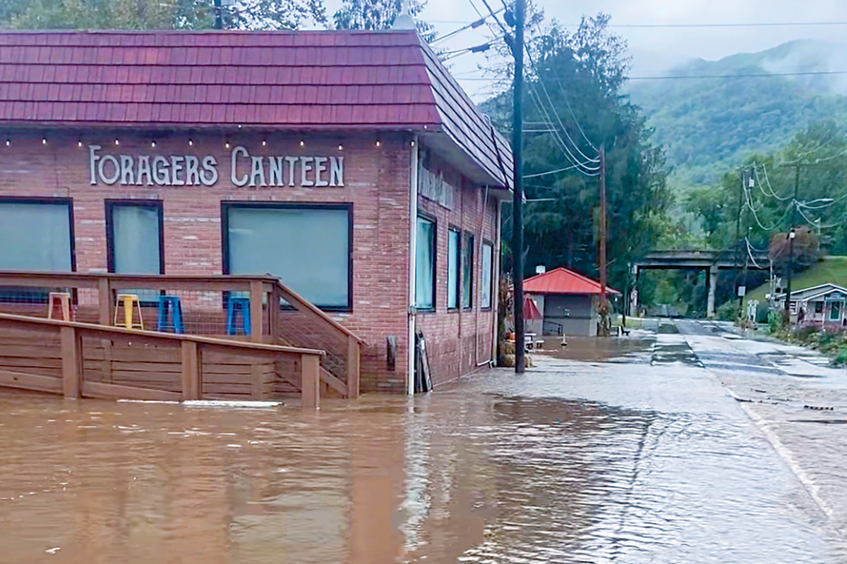 Jackson County experienced flooding and wind damage from Hurricane Helene. Donated photo