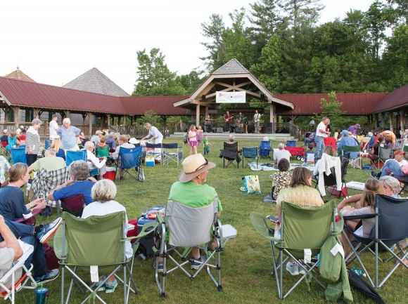 Crowds gather at a past Groovin’ on the Green event.