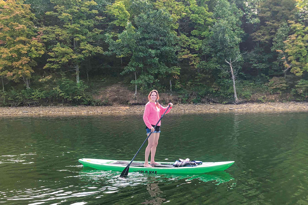 Paddleboard at Wolf Lake