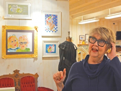 Margaret Pennington Roberts in her brightly-lit studio. Cory Vaillancourt photo