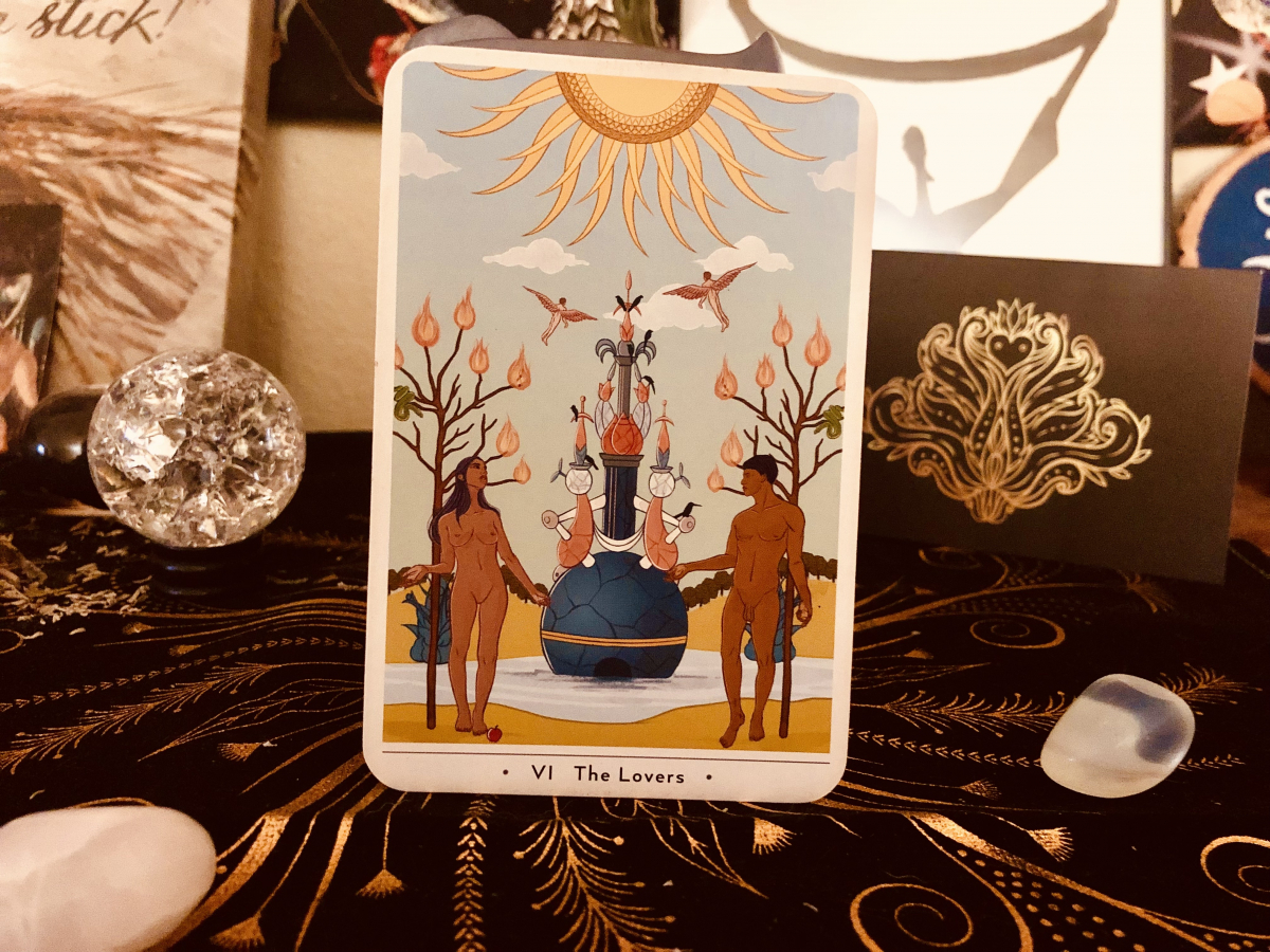 The Lovers from the True Heart Intuitive Tarot