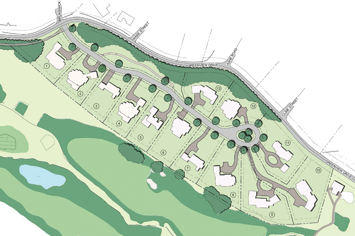 New homes coming to the Waynesville Golf Club and Inn are for illustrative purposes and don’t necessarily depict the exact footprint of future development. Town of Waynesville photo