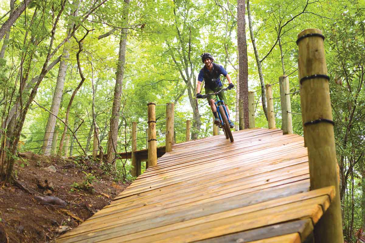 Since opening in 2017, Fire Mountain Trails has drawn mountain bikers from across the country while stirring enthusiasm locally. File photo