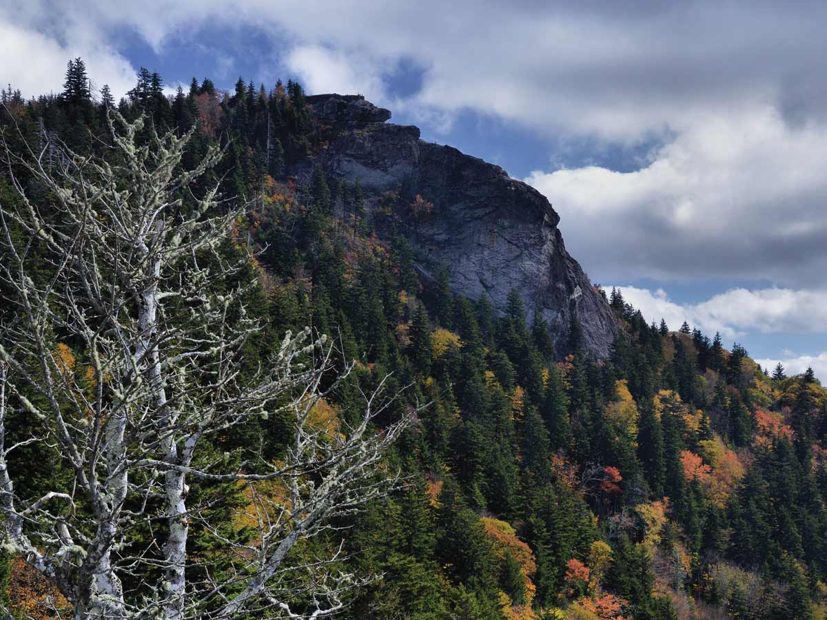 Standing 5,720 feet high, Devils Courthouse is an important habitat for many imperiled species. NPS photo