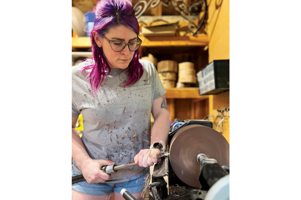 Jessa Brantley (pictured) is a rising Jackson County woodworker. Donated photo